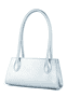 Elisa metallic handbag small  - silver