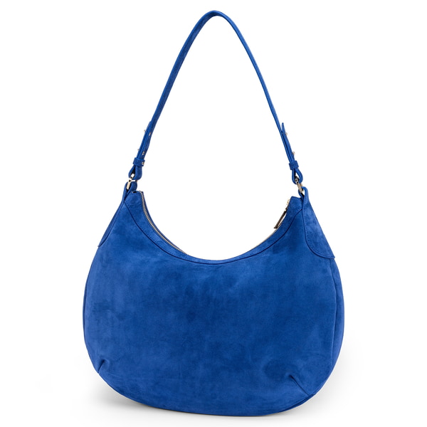 Liberty Schultertasche medium Veloursleder - cobalt