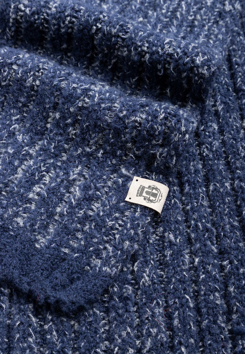 Mouliné Stripes Schal 25x180 - multi blue
