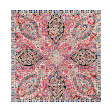 Majestic Paisley 140x140 - black lights