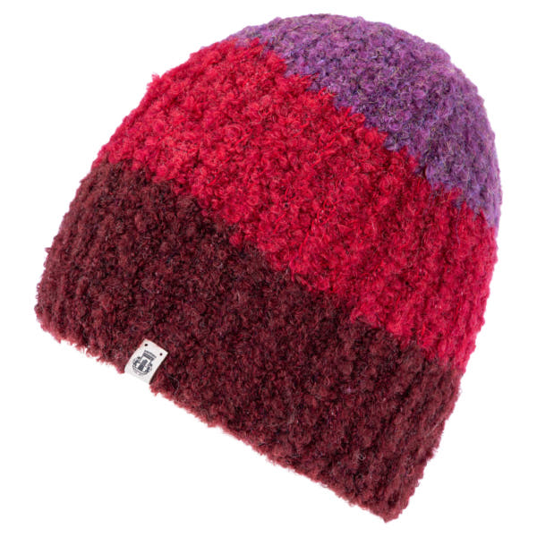 Cosy Bouclé New Mütze   - multi wine