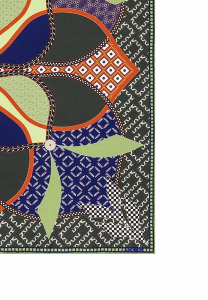 Flower Mandala 53x53 - multi khaki