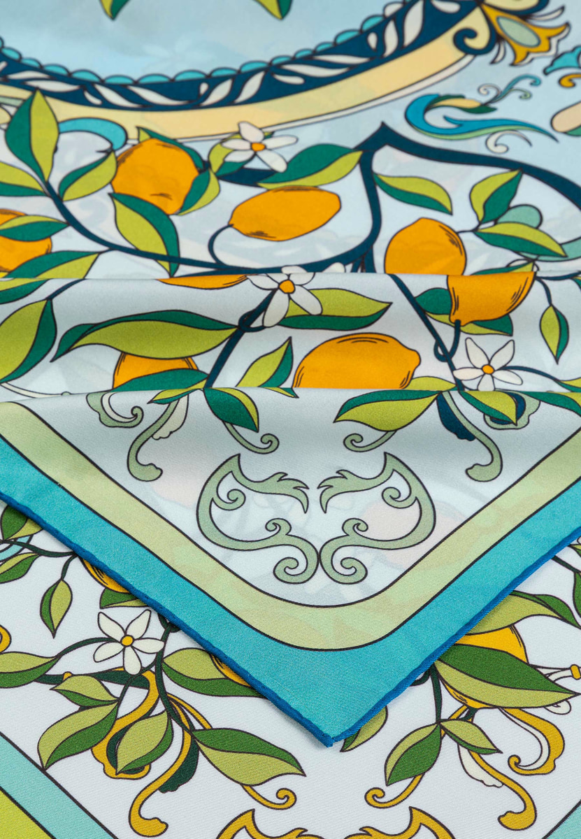 Citrus Garden 64x64  - orange/lime