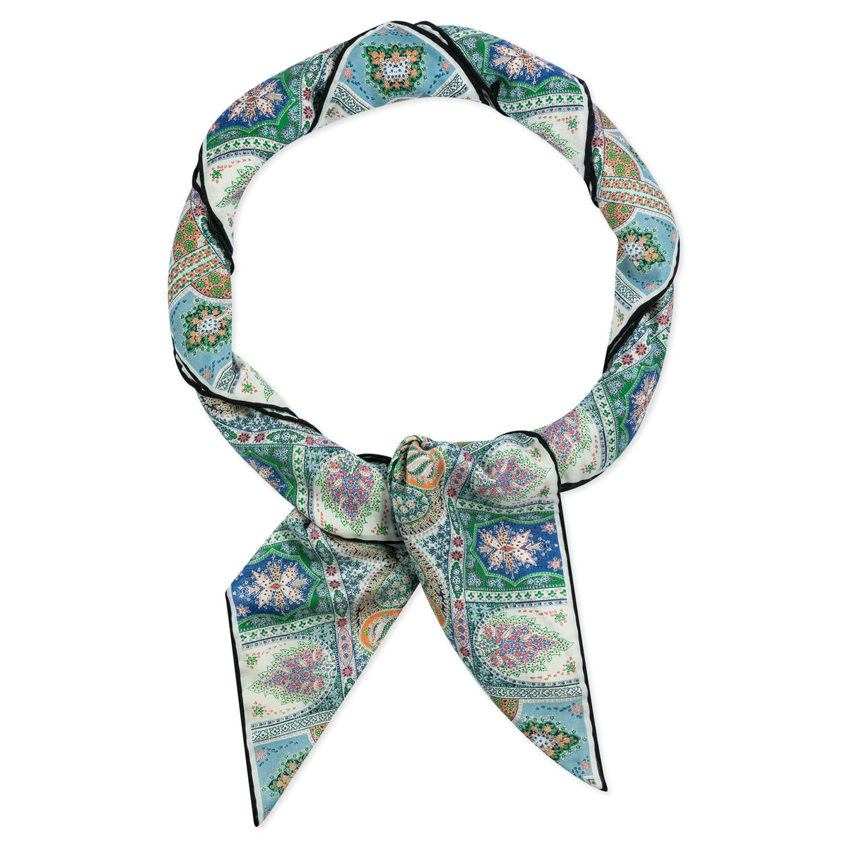 Winter Alhambra Paisley 140x140  - multi navy