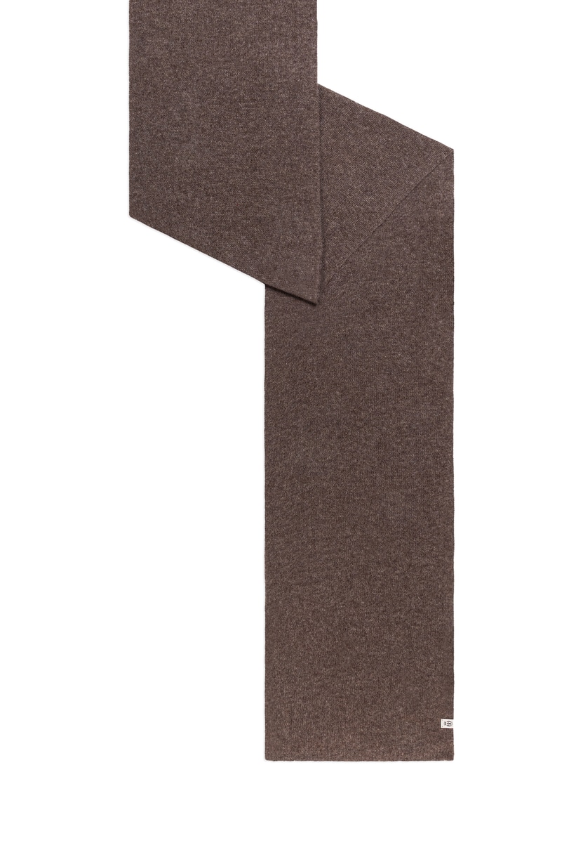 Pure Cashmere Plaid 60x190 - coffee
