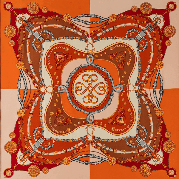 Colourful Compass 132x132 - multi orange